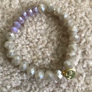 Erimish bracelet pink and cream